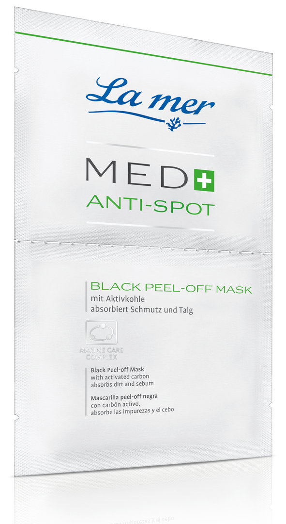 La mer Med+ Anti-Spot Black Peel-off Mask 2 x 7,5 ml, ohne Parfum